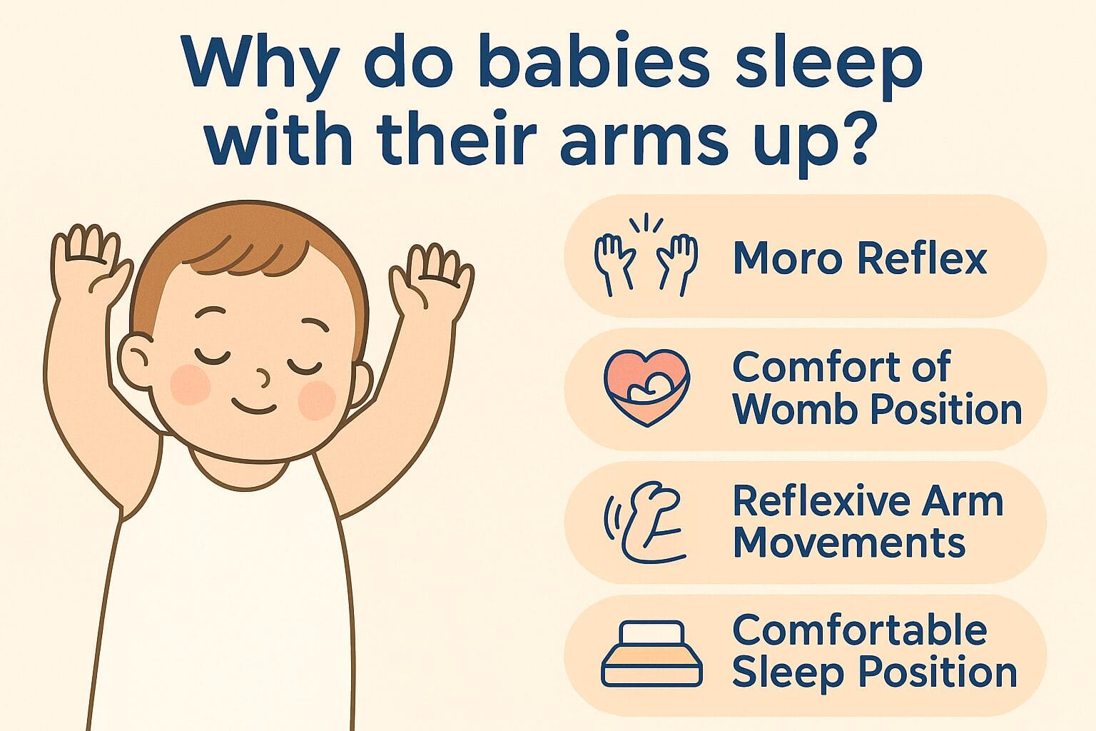 Why Do Newborns Sleep With Their Arms Up