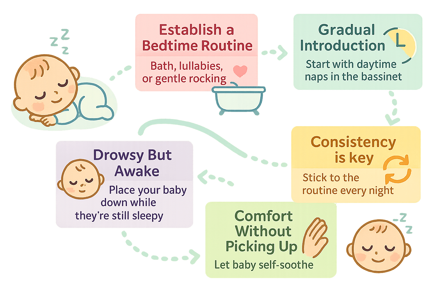 How To Get Baby To Sleep In Bassinet?